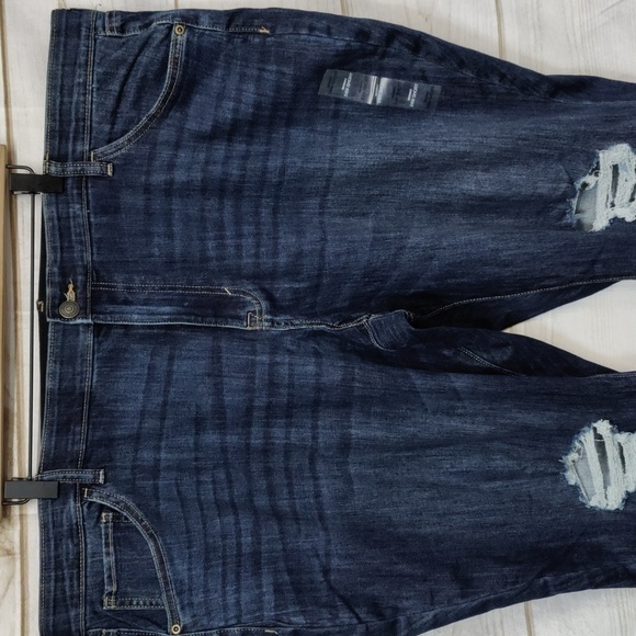 Sonoma Dark Wash Distressed Ankle Skinny Jeans, Size 24W Short - Picture 2 of 15